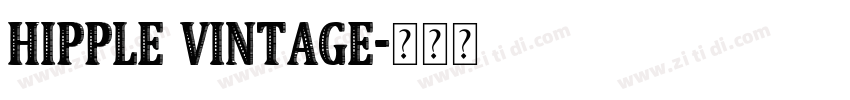 Hipple Vintage字体转换